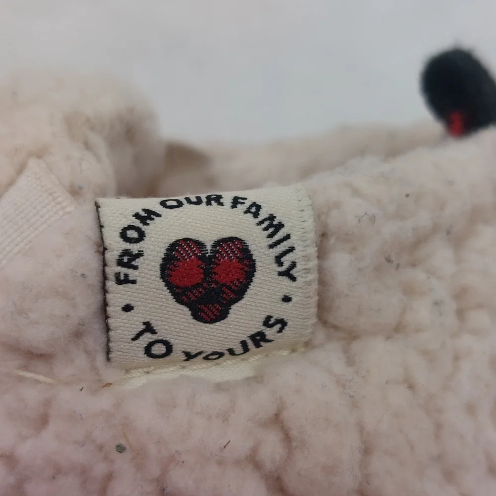 DEARFOAMS INFANT BABY BEAR RED SHERPA FAMILY HOLIDAY CHRISTMAS SLIPPERS SIZE 6-9